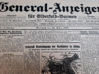 General-Anzeiger 30.März 1927 Geburtstagszeitung Wuppertal Nordrhein-Westfalen - Krefeld Vorschau