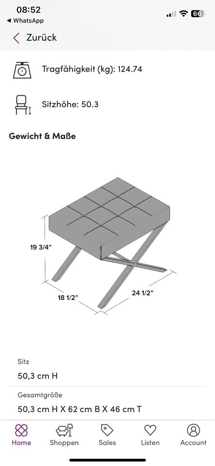 Hocker Wayfair in Berlin