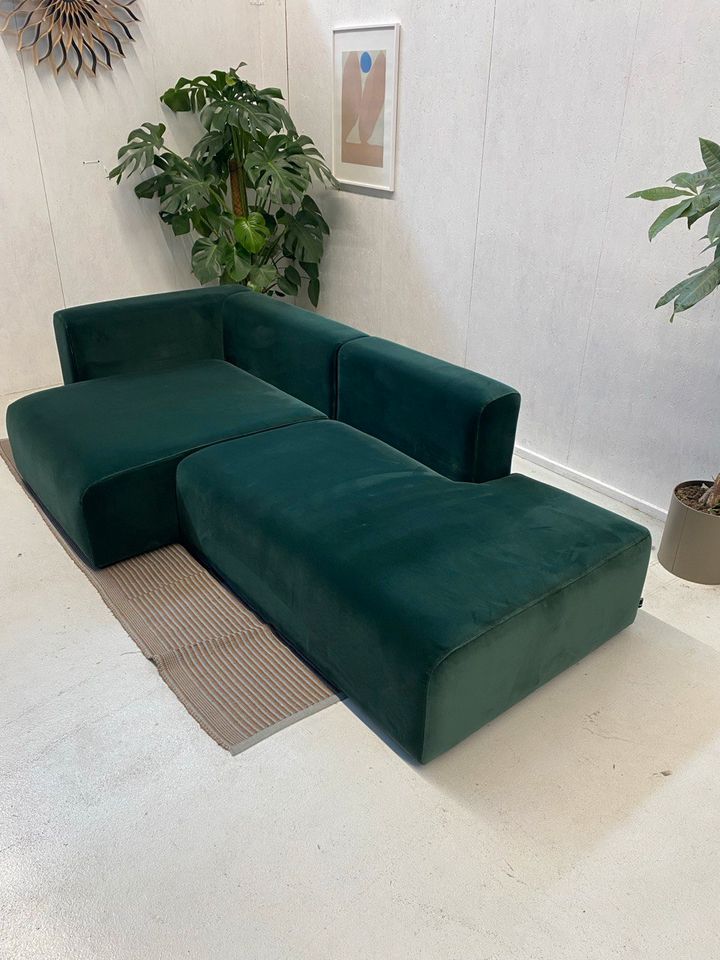 HAY Mags Sofa 2,5 Sitzer 3 Linke Armlehne Lola Dark Green Samt in Aachen