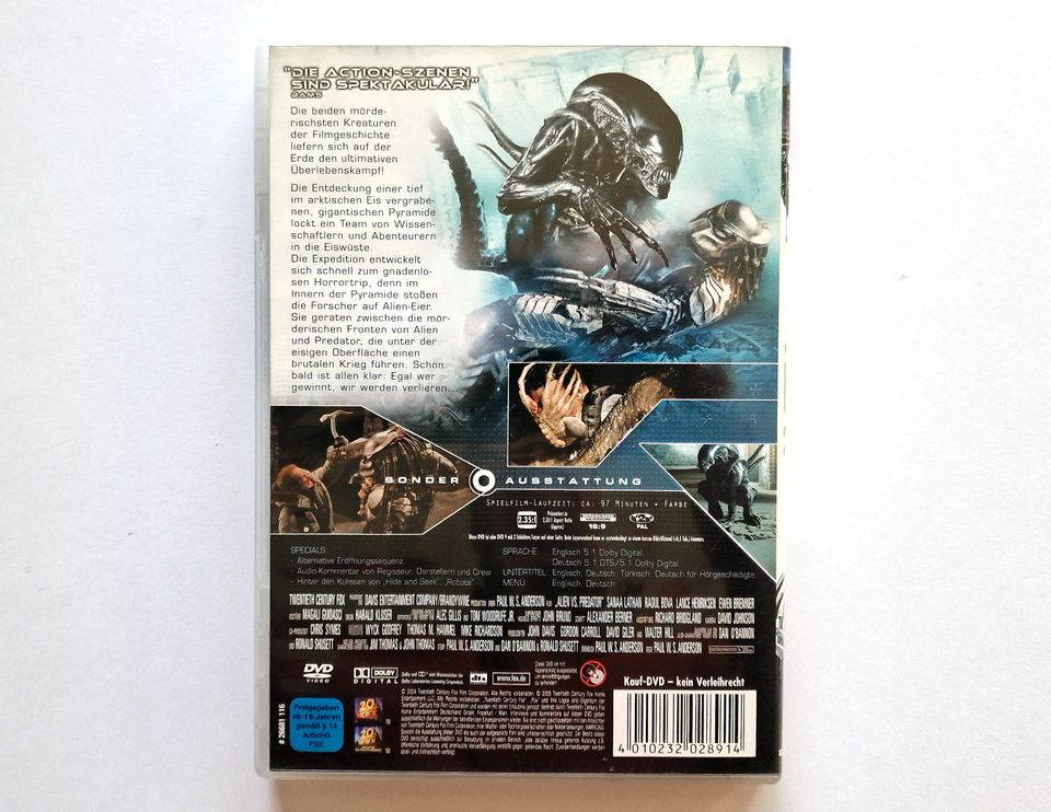 Alien vs. Predator - DVD - original Kinofassung - wie NEU in Gelsenkirchen