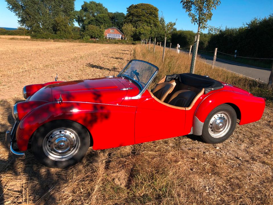 Triumph TR3 SM (smal mouth) RHD 1956 in Sörup