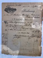 Alte Rechnung von Bonn Beuel Firma Andernach 1899 Nordrhein-Westfalen - Hennef (Sieg) Vorschau