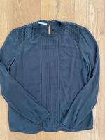 Bluse Shirt Langarm transparent Spitze Gr. 36 Anthrazit Baden-Württemberg - Eppelheim Vorschau