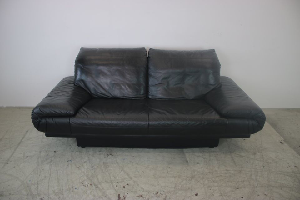 Rolf Benz Sofa 345 Modell Zweisitzer Designer Couch Schwarz Leder in Berlin