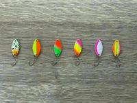 6er Forellenblinker Set, 1,8g, Japanblinker, Spoon, UV + Glow Schleswig-Holstein - Neumünster Vorschau