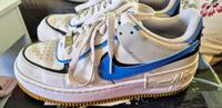 Nike Air Force 1 Shadow weiss blau in Gr. 40 guter Zustand Düsseldorf - Hassels Vorschau