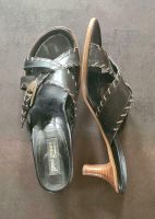 Paul Green Sandaletten aus schwarzem Leder, Größe 7 Nordrhein-Westfalen - Rahden Vorschau