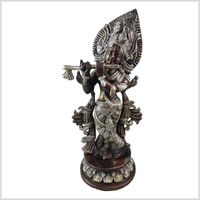 Krishna mit Spitze Kupfer versilbert 33,5cm 3,5kg Hamburg-Mitte - Hamburg Borgfelde Vorschau