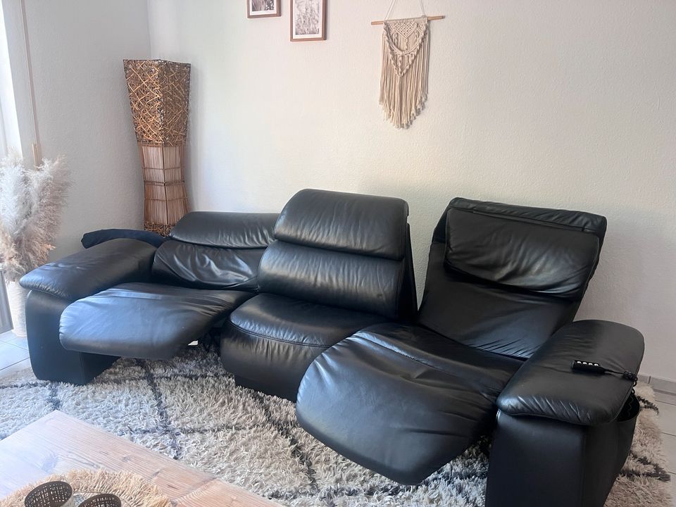 himolla Couch Sofa Echtleder Sitzgarnitur in Bergheim