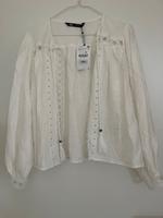 ZARA Blusenjacke Boho in Weiß xl Schleswig-Holstein - Flensburg Vorschau