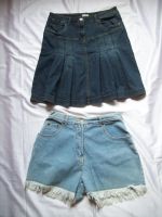 Stylischer Jeans-Look: Minirock und Shorts Gr. 40 – High Waist Hessen - Groß-Gerau Vorschau