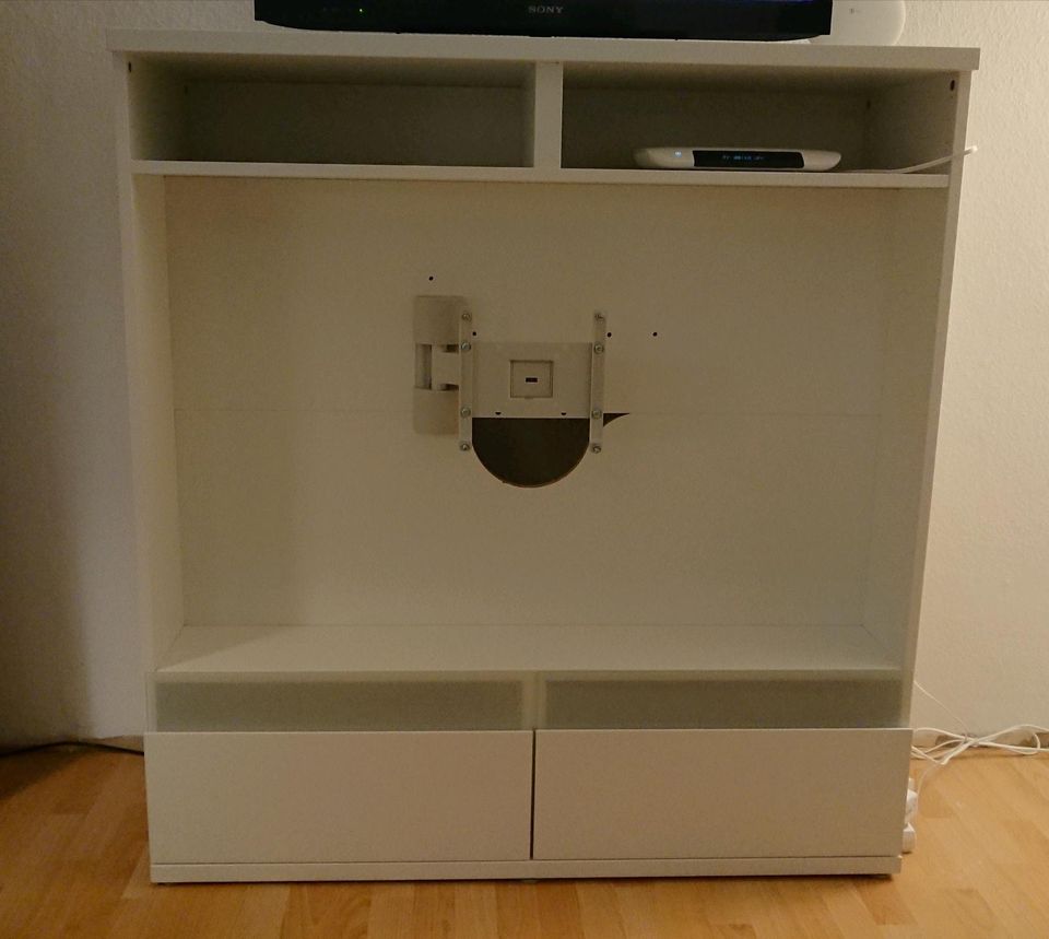 Ikea BESTA BOAS TV Fernseher Wand Schrank weiß UPPLEVA Halter in Lingen (Ems)