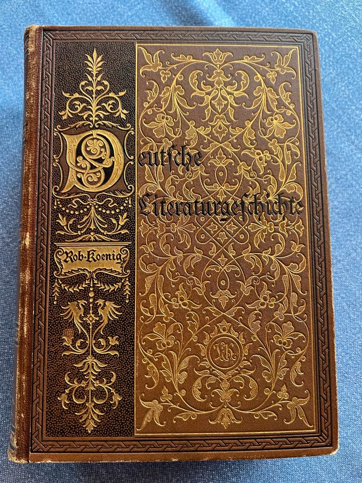 Buch Deutsche Literaturgeschichte, Robert Koenig von 1881 in Preetz