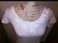 Gr.S/36 Esprit EDC tshirt Bluse weiß Rüschen schick Blumen Bayern - Treuchtlingen Vorschau