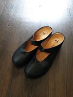 THINK! Pantolette Clog Pump schwarz Leder Gr. 38 Berlin - Reinickendorf Vorschau