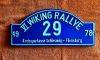 6. WIKING RALLYE 1978 Startnummer Schild Niedersachsen - Wildeshausen Vorschau
