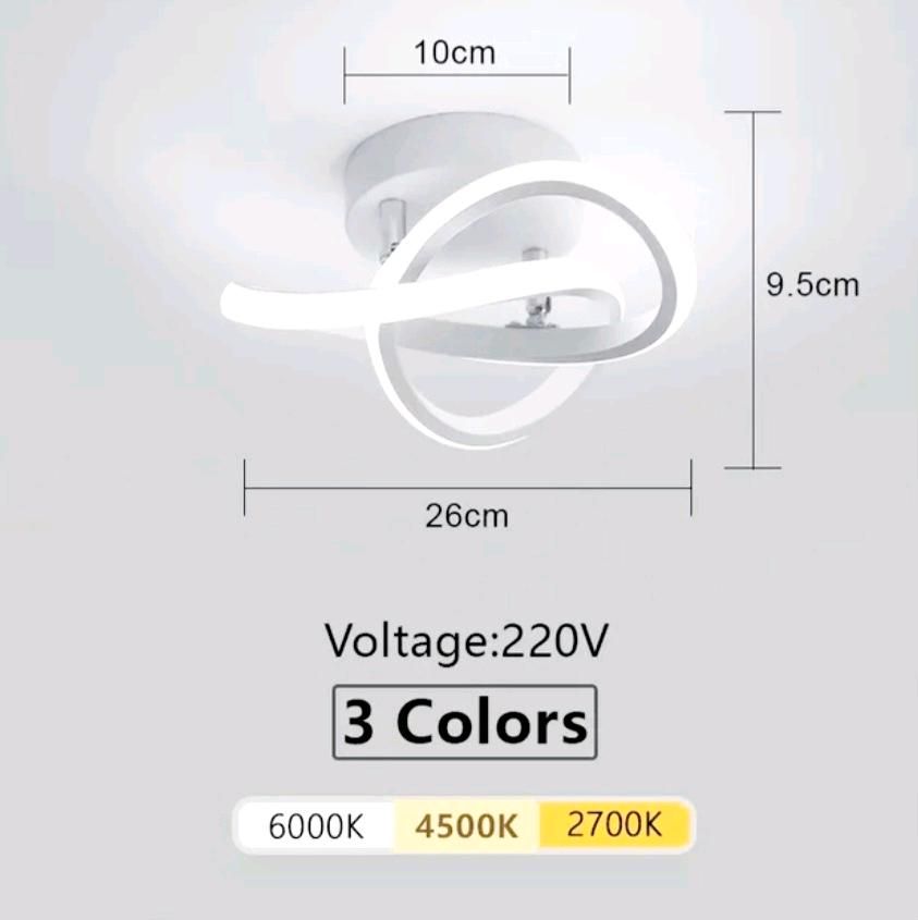 Moderne sparsame Deckenleuchte Dimmbar 3× Lichtfarben Wohnzimmer in Dresden