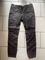 Lederhose Echtleder Bikerhose 40 braun Sachsen-Anhalt - Halle Vorschau