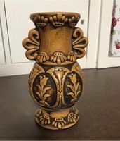 Vintage Retro alte Vase mit Muster braun beige Dekoration Baden-Württemberg - Schömberg Vorschau