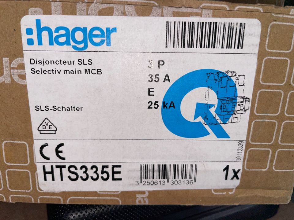 Hager HTS335E SLS-Schalter für Sammelschiene in Fürstenwalde (Spree)