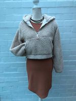 Bershka Teddy-Hoodie, cropped, Gr. S Nordrhein-Westfalen - Grevenbroich Vorschau