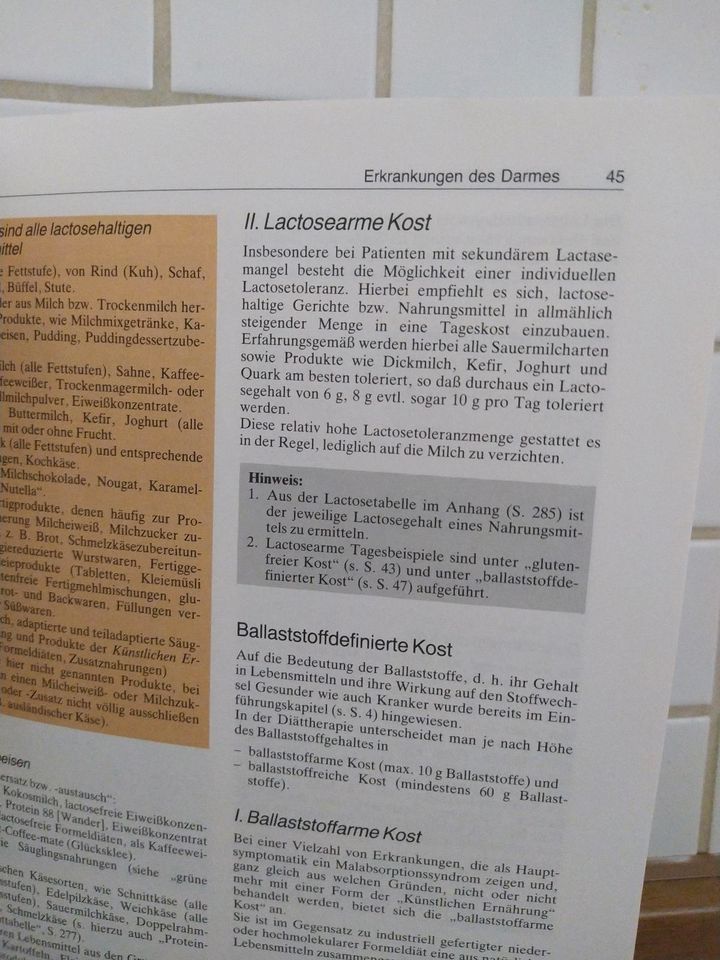 Diät Diättherapie Fachbuch für Köche Diätassistenten in Hof (Saale)