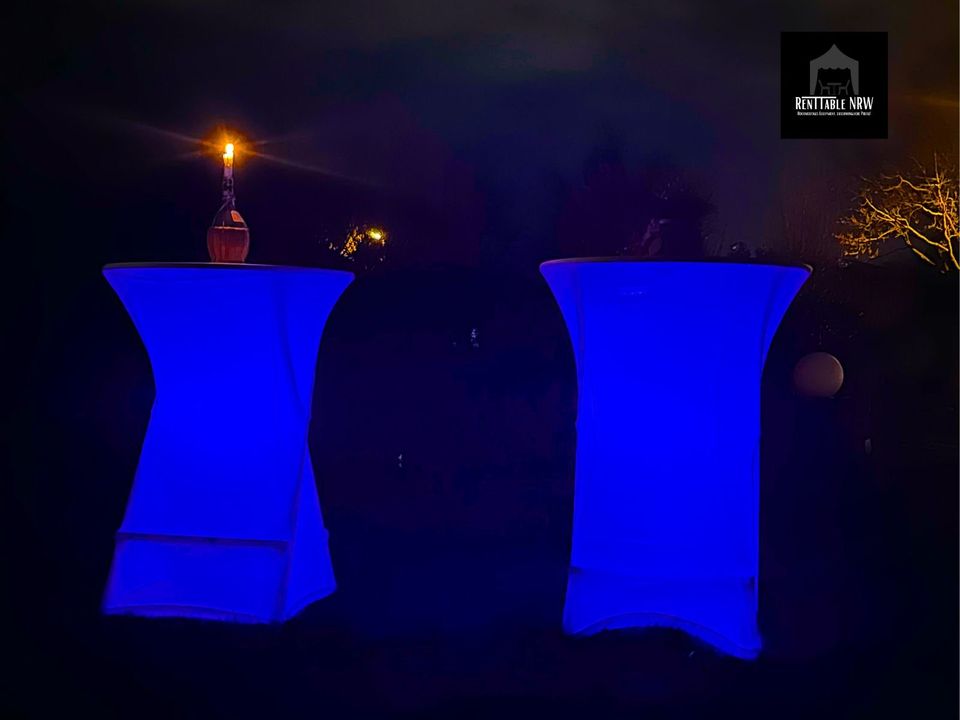 Stehtische LED Beleuchtet ⎮ Hochzeit ⎮ Party ⎮ DJ mieten / Leihen in Dorsten