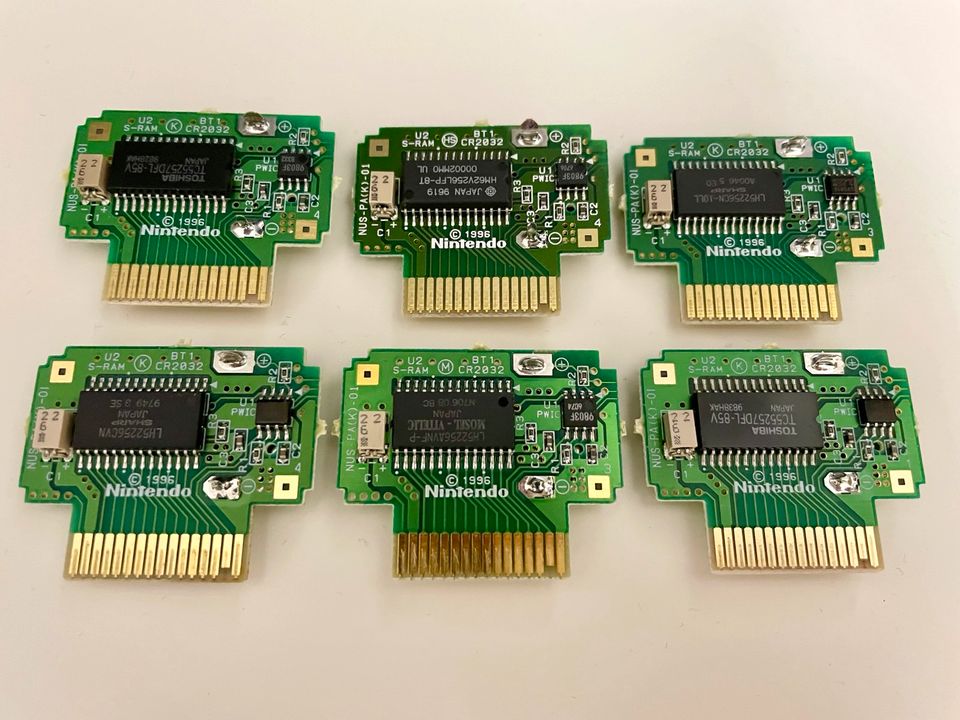 6 Original Nintendo 64 Controller Pak Speicherkarten PCBs (N64) in Kirchlinteln