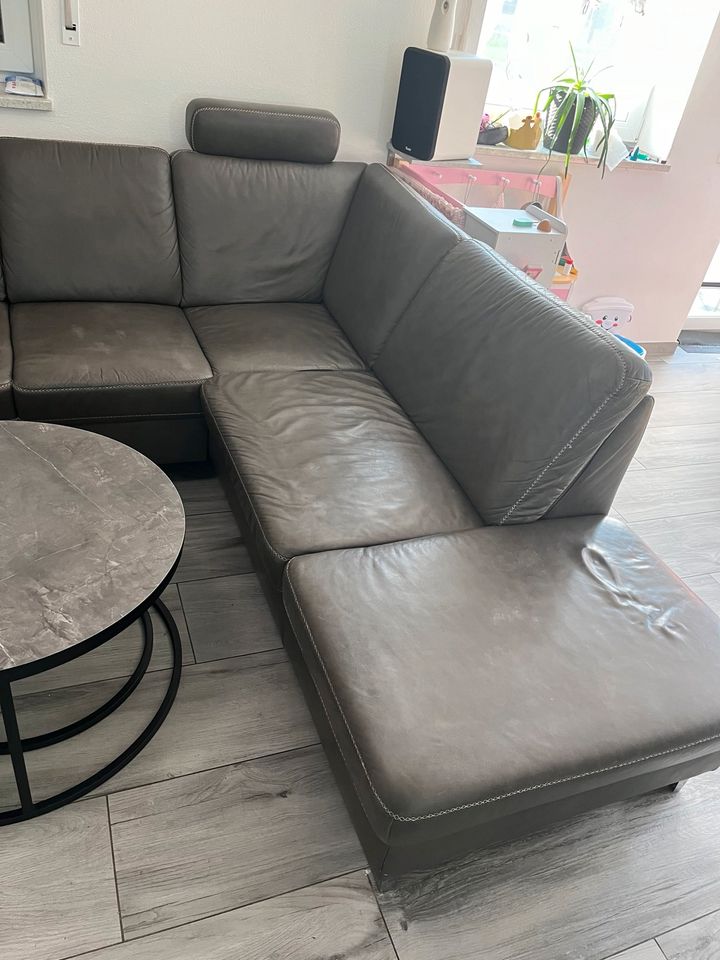 Polinova Sofa / Couch Echt Leder Elektro Antrieb in Osterhofen