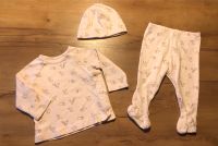 H&M Baby Mädchen Set Hose Mütze Oberteil rosa 62 Hasen Niedersachsen - Großheide Vorschau