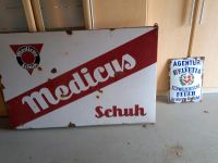 altes Emailschild, Helvetia Schweiz,  Medicus Schuh Bayern - Haßfurt Vorschau