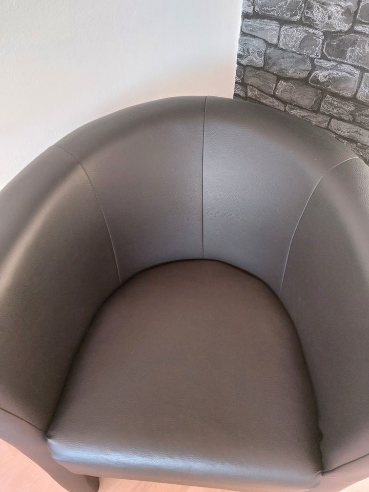 braun leder sofa in München