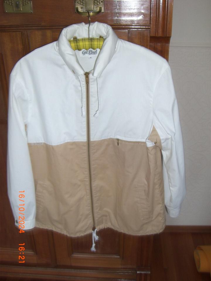 Fitness-Sport-Wanderjacke, Gr. 36, Marke: Gil Bret, weiss-braun in Landshut