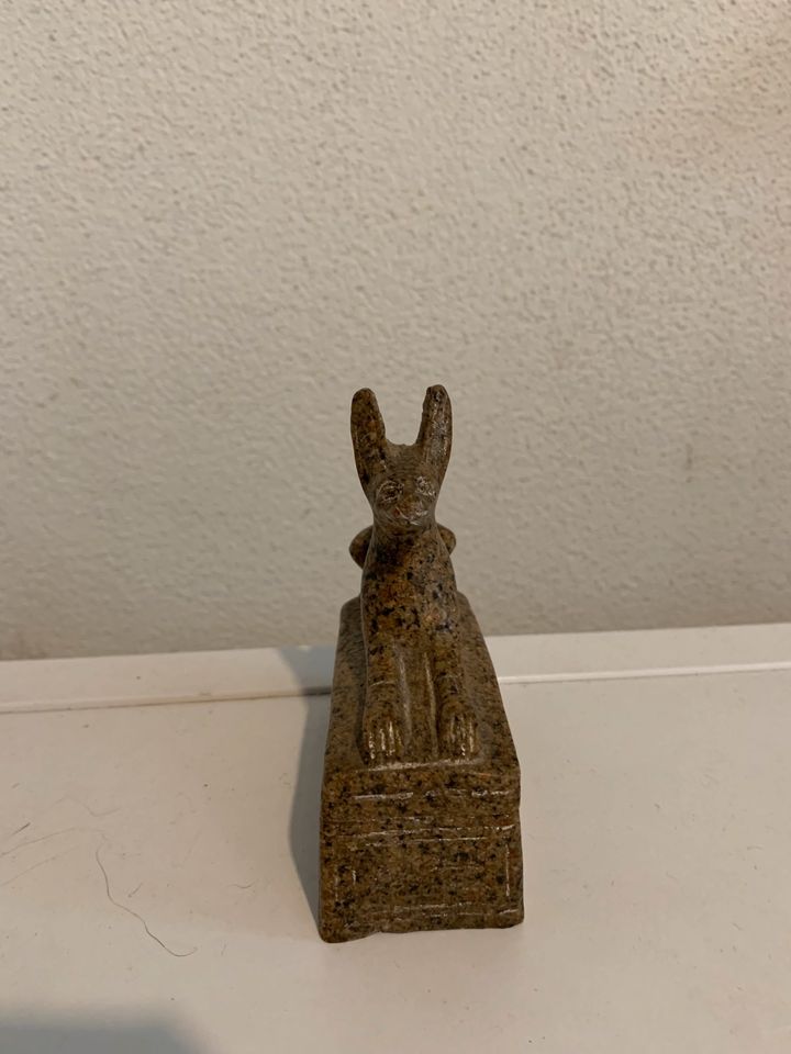 Anubis Stein Figur aus Kairo Speckstein in Gundelfingen