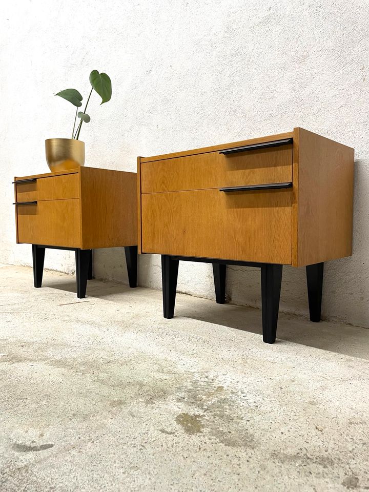 2 x Retro Nachtkästchen/vintage/danish Design/kommode/teak/sidebo in Uettingen