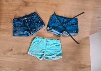 Gr 146 kurze Shorts H&M mint Jeans Niedersachsen - Schüttorf Vorschau