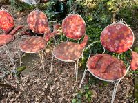 4 vintage Gartenstühle mit Tisch aus Eisen Köln - Lindenthal Vorschau