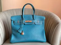 HERMÈS Birkin 35 Blue Jean Palladium Togo Tasche Handtasche Hermes München - Au-Haidhausen Vorschau