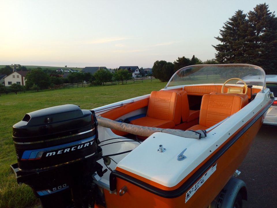 Sportboot Hellwig Triton mit 50 PS Mercury Außenbordmotor in Kördorf