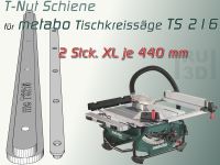 2x 440mm T-Nut Schiene für metabo TS 216 Tischkreissäge, Schiebes Schleswig-Holstein - Glücksburg Vorschau