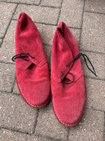 Wildlederschuhe Rot von Selected 43 Veloursleder Made in Portugal Niedersachsen - Vierhöfen Vorschau