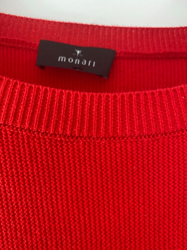 Monari Pullover Rot 100%Baumwolle in München
