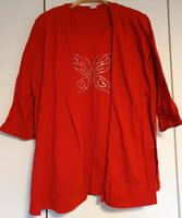 Up Fashion H&M Shirt Cardigan Schmetterling Gr 46/XXL rot wie neu Nordrhein-Westfalen - Höxter Vorschau