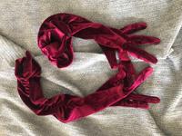 Handschuhe Vintage Samt Samthandschuhe Rot Bordeaux Kiel - Mitte Vorschau