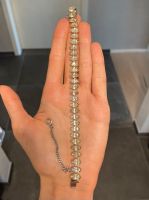 Vintage Armband mit Strass Abendschmuck Silber Armband Kristalle Baden-Württemberg - Markdorf Vorschau