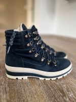 Tamaris blau Stiefelette Damen Leder Gr. 37 Niedersachsen - Scheeßel Vorschau