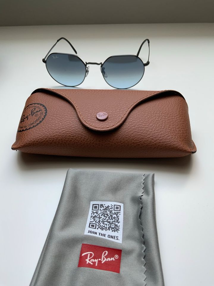 Ray Ban Sonnenbrille Jack schwarz Metall in Verl