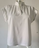 Blusenshirt / Shirtbluse Damen Jersey Weiß Gr 38 Frankfurt am Main - Nieder-Eschbach Vorschau