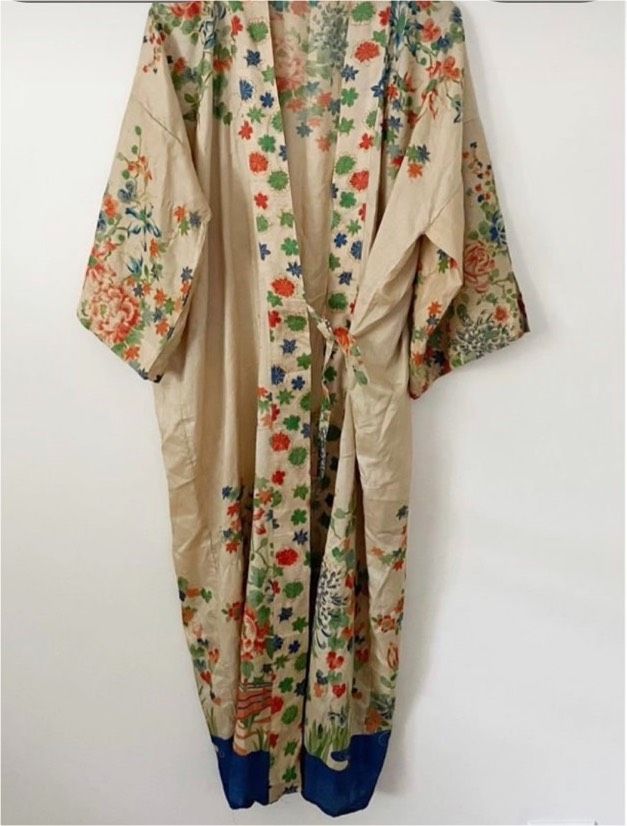 20er Antik Flapper antik jugenstil Seide Robe Morgenmantel kimono in Wiesbaden