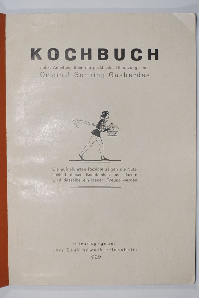 Kochbuch Betriebsanleitung Senking Gasherd 1929 in Dreieich